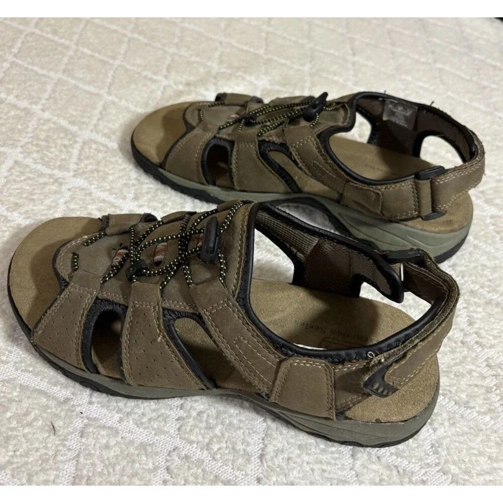 Coleman Excursion Series Kyran Brown Sandals Adjustable Heel Comfort Mens Size 8